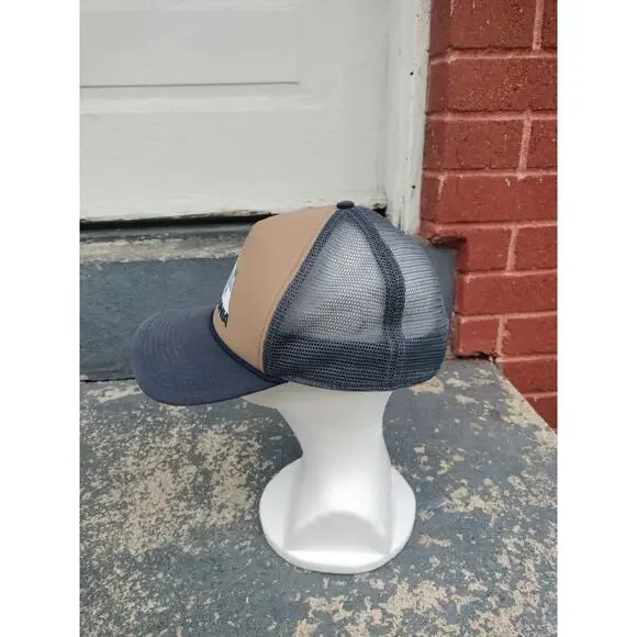 Patagonia Stand Up Blue/White Wave Surf Trucker Hat Snapback - Picture 2 of 7